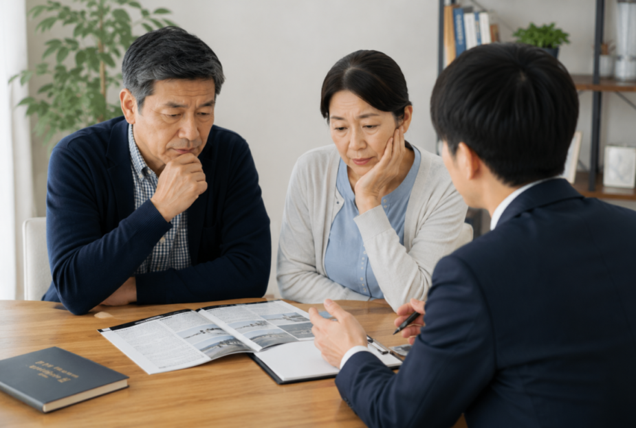 外国籍の方の墓じまい・改葬手続きについて行政書士に相談するご夫婦